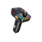 XO FM MODULATOR TRANSMITER BCC09+CARD SLOT +PD 25W USB-C AMBIENT LIGHT