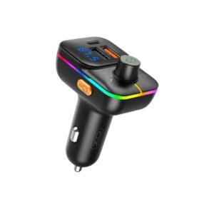 XO FM MODULATOR TRANSMITER BCC09+CARD SLOT +PD 25W USB-C AMBIENT LIGHT