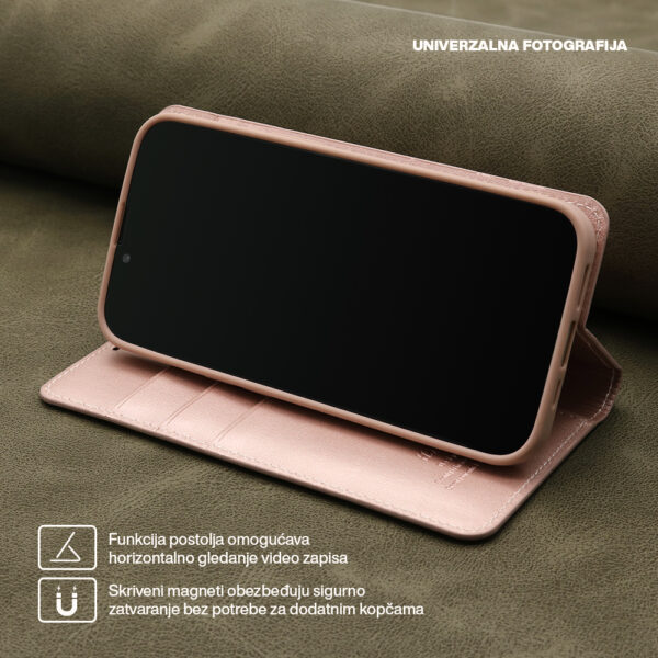 Futrola BI FOLD HANMAN za iPhone 15 Plus (6.7) svetlo roze - Image 5