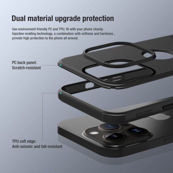 Futrola Nillkin Super Frost Pro za iPhone 15 Pro (6.1) plava (logo cut) - Image 4