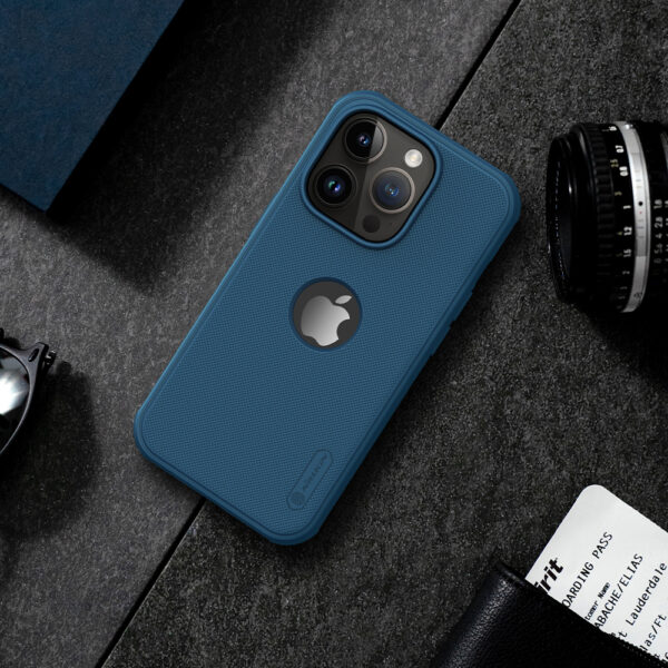 Futrola Nillkin Super Frost Pro za iPhone 15 Pro (6.1) plava (logo cut) - Image 8