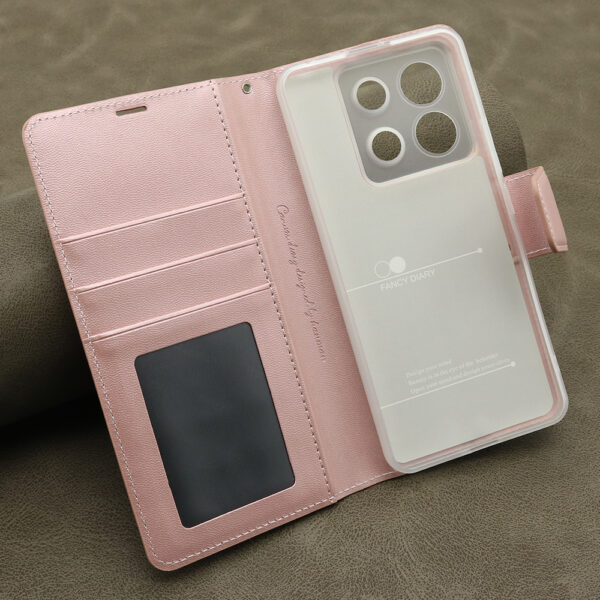 Futrola BI FOLD HANMAN II za Xiaomi Redmi Note 13 Pro 5G svetlo roze - Image 4