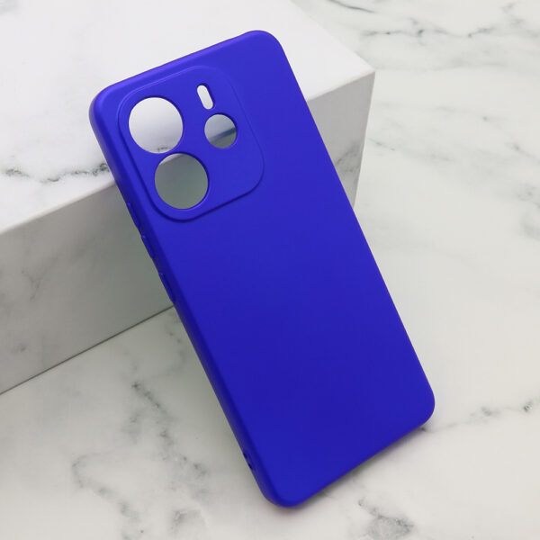 Futrola Soft Silicone za Xiaomi Redmi Note 14 4G plava