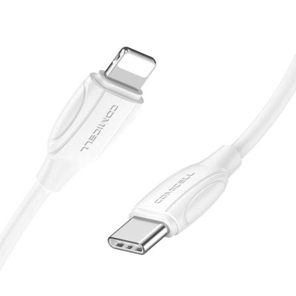 USB data kabal Comicell Superior CO-BX19 Fast 20W 3A Type C na Lightning 2m beli - Image 3