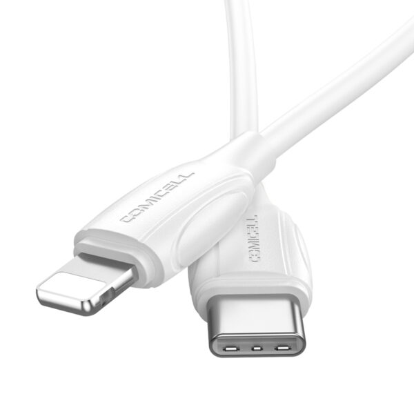 USB data kabal Comicell Superior CO-BX19 Fast 20W 3A Type C na Lightning 2m beli - Image 4