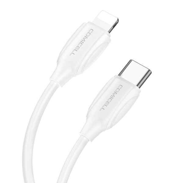 USB data kabal Comicell Superior CO-BX19 Fast 20W 3A Type C na Lightning 2m beli - Image 5