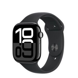 APPLE WATCH S10 GPS 42MM JET BLACK ALU CASE/BLACK SPORT BAND - M/L, MWWF3QV/A