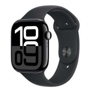 APPLE WATCH S10 GPS 46MM JET BLACK ALU CASE/BLACK SPORT BAND - M/L MWWQ3QV/A