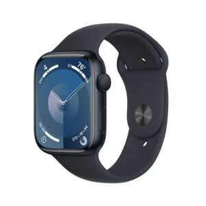 APPLE WATCH SERIES 9 45MM GPS MIDNIGHT CASE/MIDNIGHT SPORT BAND M/L