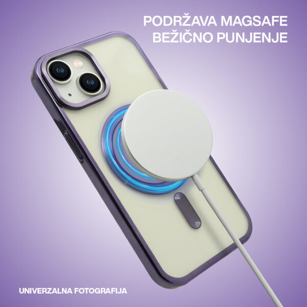 Futrola CLEAR ELEGANT MAGSAFE za iPhone 15 Pro Max (6.7) srebrna - Image 2