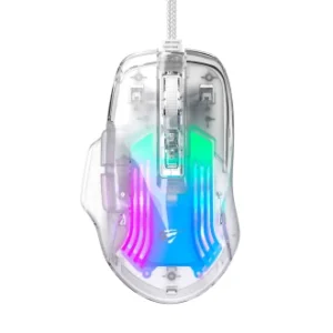 Havit USB miš MS1011SE transparent bela
