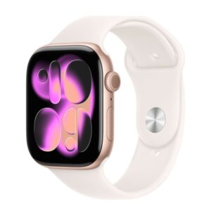 APPLE WATCH S11 GPS 46MM ROSE GOLD ALUMINIUM CASE WITH LIGHT BLUSH SPORT BAND - S/M MEV64RK/A